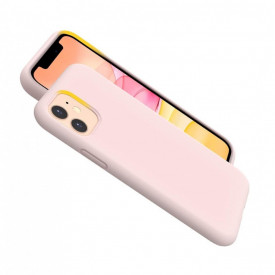 Husa protectie iPhone 11, ultra slim, silicon Dusty Roz, interior din microfibra, protectie camera, protectie ecran - Img 2