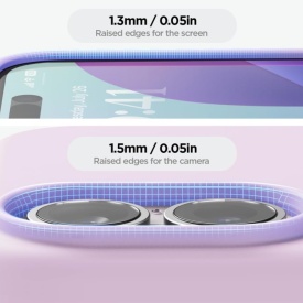 husa iphone 17 mov catifea la interior si silicon planetphone