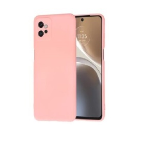 Husa protectie pentru Motorola Moto G72, slim, silicon Roz cu interior din microfibra, protectie camera, protectie ecran