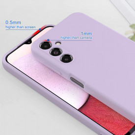 husa mov SAMSUNG A14 silicon si catifea planetphone