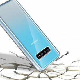 husa fata spate samsung s10, silicon transparent