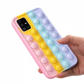 husa antistres multicolor pop up roz SAMSUNG A51 planetphone 