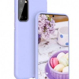Husa Samsung Galaxy A51, ultra slim, silicon Mov Deschis, cu interior de catifea, protectie camera - Img 2