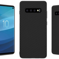 Husa silicon samsung s10 plus carbon negru