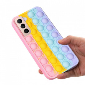 husa antistres multicolor pop up roz SAMSUNG S21 planetphone 