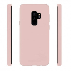 Husa Samsung Galaxy S9 Plus, ultra slim silicon si interior din microfibra, Roz - Img 2