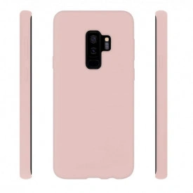Husa Samsung Galaxy S9 Plus, ultra slim silicon si interior din microfibra, Roz - Img 2