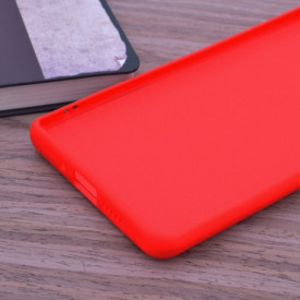 husa silicon rosu samsung a11, m11 catifea planetphone