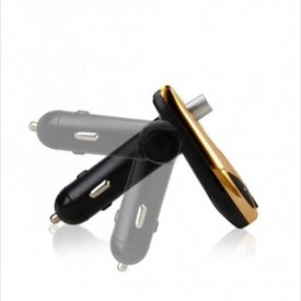 Modulator auto FM, car kit bluetooth, transmitator FM, Transmitator Bluetooth wireless, adaptor FM, modulator muzica Handsfree Mp3 Player, audio USB, design elegant, Auriu - Img 4