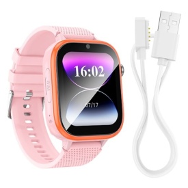 Ceas SmartWatch, pentru copii, Hoco (Y101 4G) - BT 5.0, Multifunction + telefon, NanoSIM, 680mAh, Multilanguage, PINK - Img 2