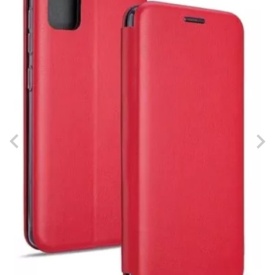 Husa compatibila cu Xiaomi Redmi 13C din piele ecologica, flip cover tip carte cu suport carduri, stand pentru video, Rosu - Img 3