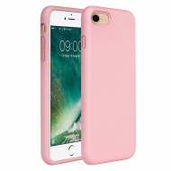 Husa iPhone 7, ultra slim silicon Roz
