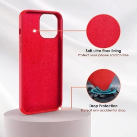 HUSA IPHONE 11 ROSU DIN SILICON SI CATIFEA PLANETPHONE