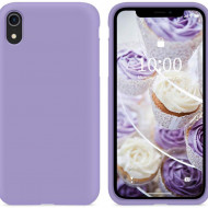 Husa iPhone XR, ultra slim silicon si microfibra Mov