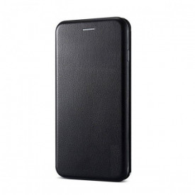 Husa Protectie Flip Cover cu magnet, din piele ecologica, Tip Carte, Stand, suport carduri, Samsung Galaxy S9 Plus, Negru - Img 1