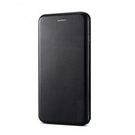 Husa Protectie Flip Cover cu magnet, din piele ecologica, Tip Carte, Stand, suport carduri, Samsung Galaxy S9 Plus, Negru