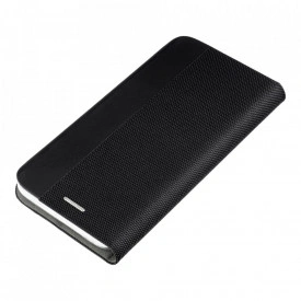 husa flip SAMSUNG GALAXY S20 FE piele si textil negru