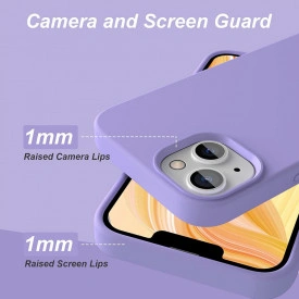 husa iphone 13 mov silicon si catifea planetphone