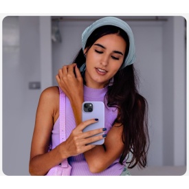 husa iphone 15 plus mov si catifea planetphone