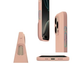 husa iphone 16 pro max roz silicon si catifea planetphone