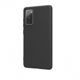 Husa protectie Samsung Galaxy S20 FE, ultra slim, silicon Negru, cu interior de catifea, protectie camera - Img 4