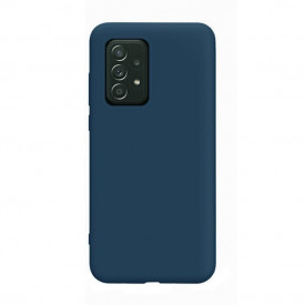 Husa Samsung Galaxy A52s, ultra slim silicon si microfibra, Bleumarin