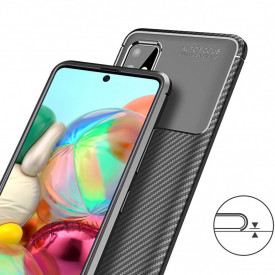 husa samsung galaxy a71 carbon din silicon autofocus planetphone