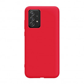 Husa Samsung Galaxy A72, ultra slim silicon si microfibra, Rosie