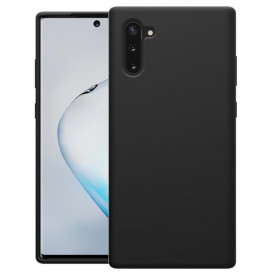 Husa Samsung Galaxy Note 10, ultra slim, silicon Negru, cu interior de catifea, protectie camera