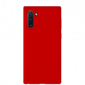 husa silicon catifea rosu samsung galaxy note 10 planetphone