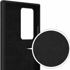 Husa Samsung Galaxy Note 20 Ultra, ultra slim, silicon Negru, cu interior de catifea, protectie camera - Img 2