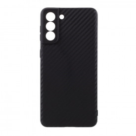 Husa Samsung Galaxy S21,ultra slim, anti alunecare, Carbon Look
