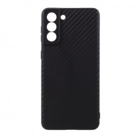 Husa Samsung Galaxy S21,ultra slim, anti alunecare, Carbon Look