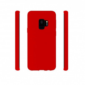 Husa Samsung Galaxy S9, ultra slim silicon si interior din microfibra, Rosie - Img 2
