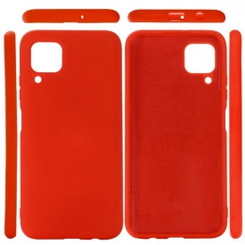 husa silicon catifea rosu samsung galaxy A12 planetphone