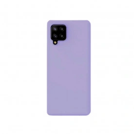 Husa slim din silicon Samsung Galaxy A42, silicon Mov deschis, cu interior de catifea