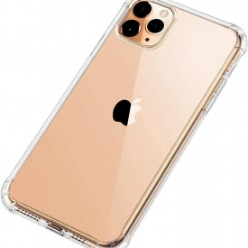 Husa slim transparenta Apple iPhone 11 Pro Max, antisoc, colturi intarite, silicon antialunecare - Img 2