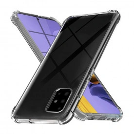 Husa slim transparenta Samsung Galaxy A71, antisoc, colturi intarite, silicon antialunecare - Img 2