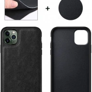 Husa X-Level iPhone 11 Pro din silicon si piele ecologica Luxury Leather, Negru - Img 3