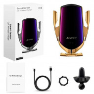 Incarcator auto Wireless fast charger, suport telefon - Img 3