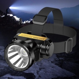 Lanterna / Lampa de cap, Kaku (KSC-1522) - cu iluminare LED, 3 moduri de iluminare și baterie de 800mAh, BLACK - Img 3