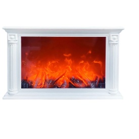 Șemineu decorativ LED cu efect de flacără realist – atmosferă cozy pentru living, decor modern