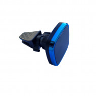 Suport auto cu magnet pentru telefon sau tableta, 360 de grade, montaj pe grilele de ventilatie a masinii, universal, negru cu albastru - Img 2