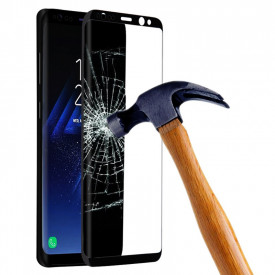Folie protectie din sticla Samsung Galaxy S8 Plus, full cover, full glue, lipici pe tot ecranul, case friendly, 3D - Img 4