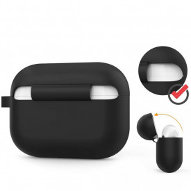 husa casti airpods pro 2 negru planetphone