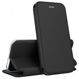 Husa Flip Cover din piele ecologica Huawei P Smart 2019, Negru - Img 2