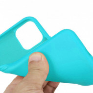 husa silicon catifea iphone 11 turcoaz,