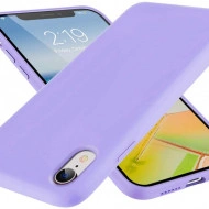 Husa iPhone XR, ultra slim silicon si microfibra Mov - Img 3