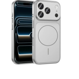 husa iphone 17 pro max magsafe argintiu incarcare wireless