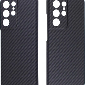 Husa protectie din Kevlar pentru Samsung Galaxy S21 ultra, din Fibra de Carbon, isag